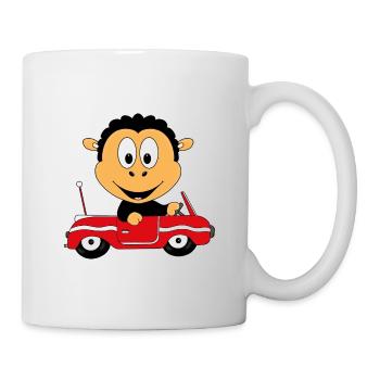 SCHWARZES SCHAF - AUTO - TIER - TIERISCH - BABY - Tasse - Weiß - Rechts
