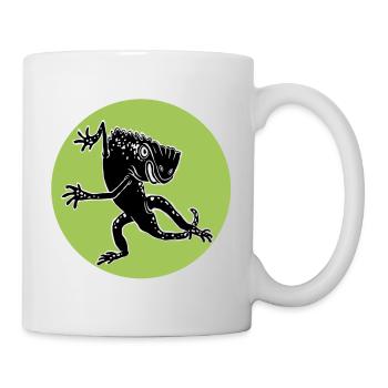tanzende Echse - Tasse - Weiß - Rechts