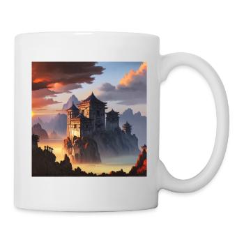 Castle ruin with Asian influence - Mug - white - Right