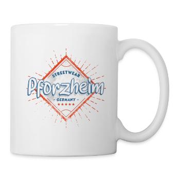 Pforzheim Deutschland Stadt Skyline Heimat Liebe - Tasse - Weiß - Rechts