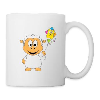 SCHAF - DRACHE - DRACHENSTEIGEN - TIER - KIND - Tasse - Weiß - Rechts