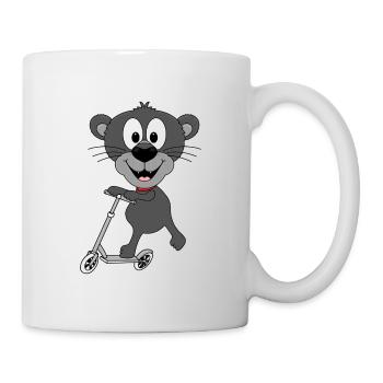 PANTHER - ROLLER - TIER - KIND - BABY - Tasse - Weiß - Rechts