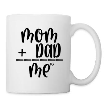 Maman Papa moi - Mug blanc - blanc - Droite