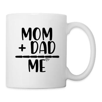 Maman Papa moi - Mug blanc - blanc - Droite