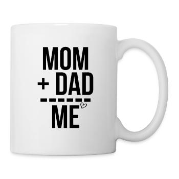Maman Papa moi - Mug blanc - blanc - Droite