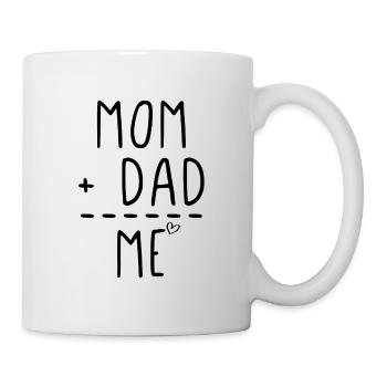Maman Papa moi - Mug blanc - blanc - Droite