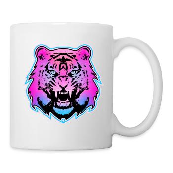 Colorful tiger - 1 - Mug - white - Right