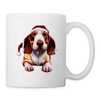 Basset Hound Christmas - Mug - white - Right