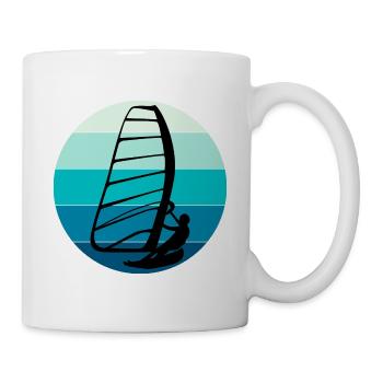 Planche à voile Planche à voile Planche à voile Surf Water Sport - Mug blanc - blanc - Droite