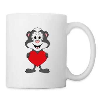 STINKTIER - LIEBE - LOVE - HERZ - TIER - Tasse - Weiß - Rechts