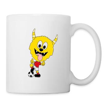 MONSTER - FUßBALL - SPORT - TIERISCH - Tasse - Weiß - Rechts