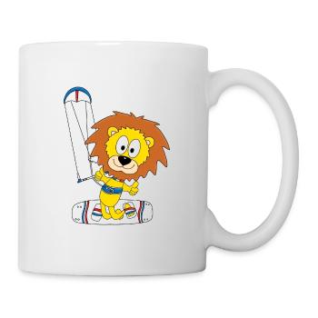 LÖWE - KITER - KITESURFEN - KITE - KITESURFER - Tasse - Weiß - Rechts