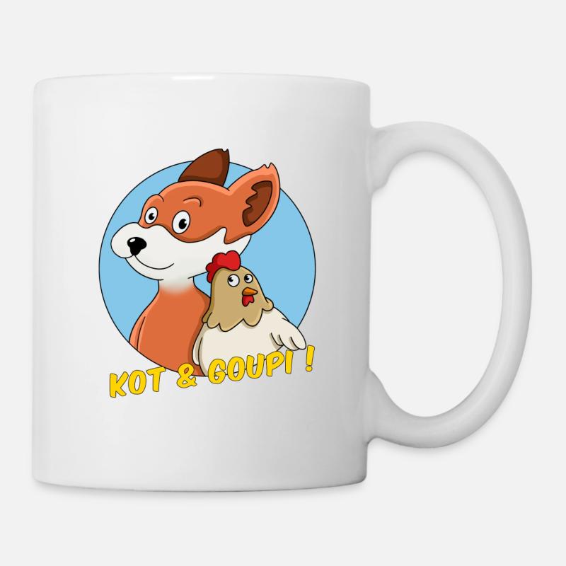 KOT ET GOUPI - Mug blanc - blanc