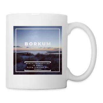 Winterliches Borkum - Tasse - Weiß - Rechts