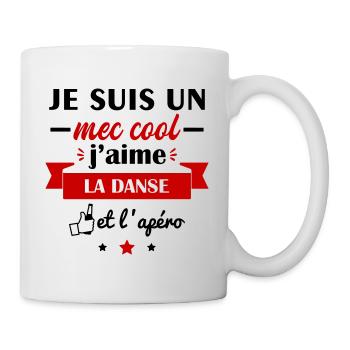 Mec cool danse, idée cadeau anniversaire, danseur - Mug blanc - blanc - Droite