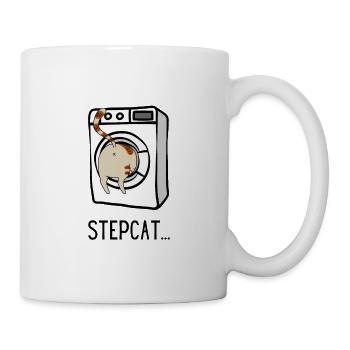 Stepcat... Help Me I'm Stuck Stepbro Washing Machine - Mug - white - Right