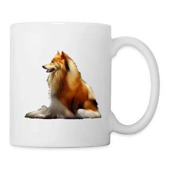 Rough Collie Christmas - Mug - white - Right