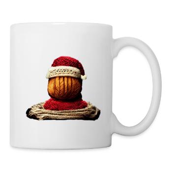 Tricoter Noël - Tricoter - Mug blanc - blanc - Droite