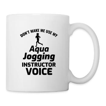 Deep Water Aqua jogging Pool Running Fitness - Mug - white - Right
