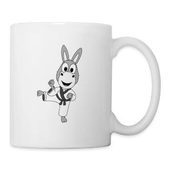 ESEL - KARATE - JUDO - SPORT - TIER - TIERISCH - Tasse - Weiß - Rechts