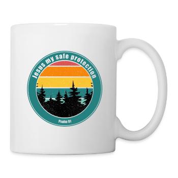 Jesus my safe protection - Mug - white - Right
