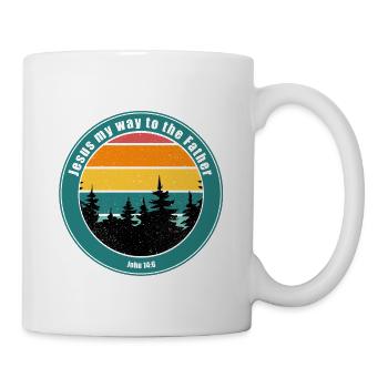 Jesus my way to the Father - Mug - white - Right