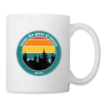 Jesus the giver of peace - Mug - white - Right