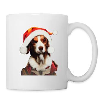 Epagneul Breton Noël - Mug blanc - blanc - Droite