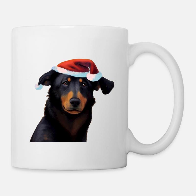 Beauceron Noël - Beauceron - Mug blanc - blanc
