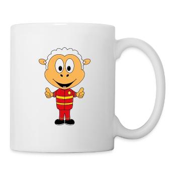 SCHAF - FEUERWEHRMANN - FEUERWEHR - TIER - Tasse - Weiß - Rechts