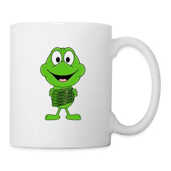 KNALLFROSCH - SILVESTER - NEUJAHR - FEUERWERK - Tasse - Weiß - Rechts