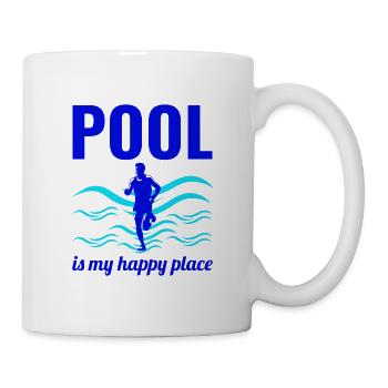 Deep Water Aqua jogging Pool Running Fitness - Mug - white - Right