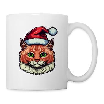 Beau design de chat de Noël, un excellent - Mug blanc - blanc - Droite