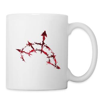 Red & Black Dark Star of Chaos - Mug - white - Right