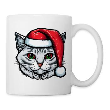Stunning Winter kitten design, the ideal Xmas gift - Mug - white - Right