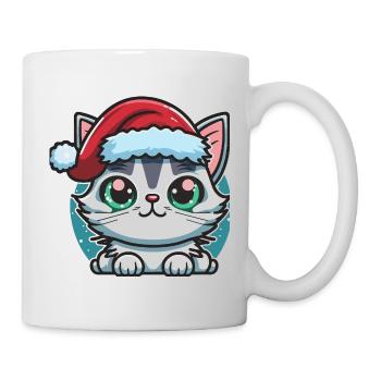 Pretty Advent cat digital artwork for all kitten - Mug - white - Right