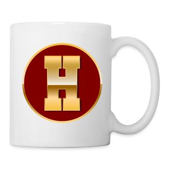 Buchstabe H - Tasse - Weiß - Rechts