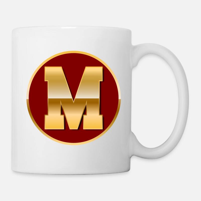 Letter M - Mug - white
