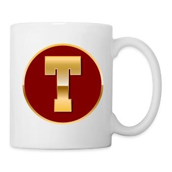 Buchstabe T - Tasse - Weiß - Rechts