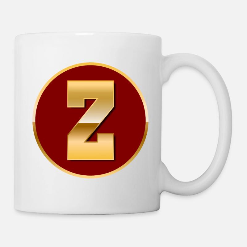 Buchstabe Z - Tasse - Weiß