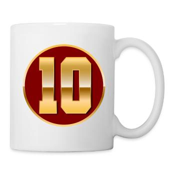 Gold number 10 - Mug - white - Right