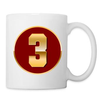 Gold number 3 - Mug - white - Right