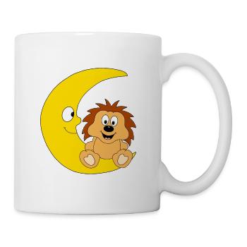 IGEL - MOND - TIER - TIERISCH - KIND - BABY - Tasse - Weiß - Rechts