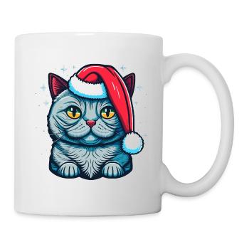 Pretty Winter kitten design for all kitten fans - Mug - white - Right