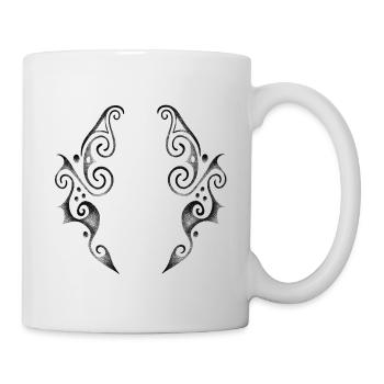 Symbole ancien dotwork pointillés - Mug blanc - blanc - Droite