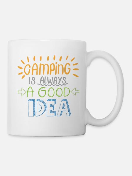 Camping Idea - Tasse - Weiß