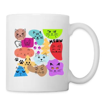 I Love Cats Textless - Tasse - Weiß - Rechts
