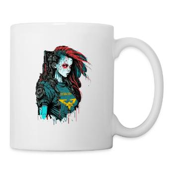 Gorgeous cyber Lady for Gaming Fans - Mug - white - Right