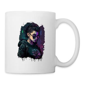 Gamer Woman auf Action Experience Art. in einem Gamer - Tasse - Weiß - Rechts