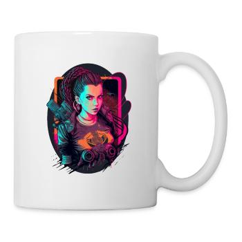 Fearsome Futuristic Women the simple birthday - Mug - white - Right